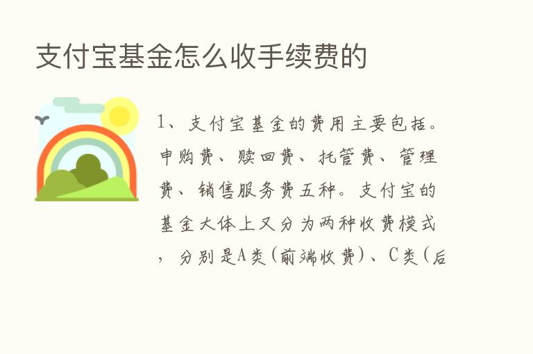 支付宝基金怎么收手续费的