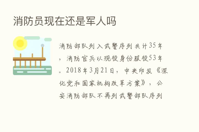 消防员现在还是军人吗