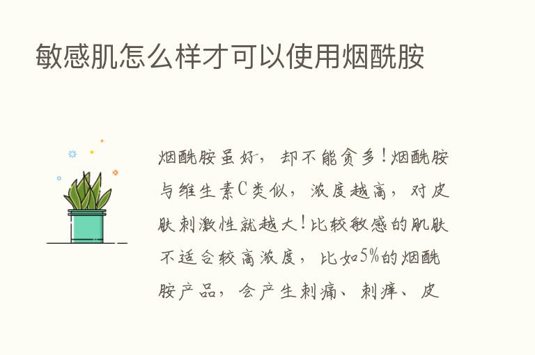 敏感肌怎么样才可以使用烟酰胺