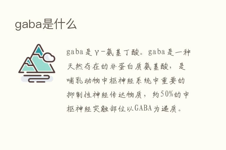 gaba是什么