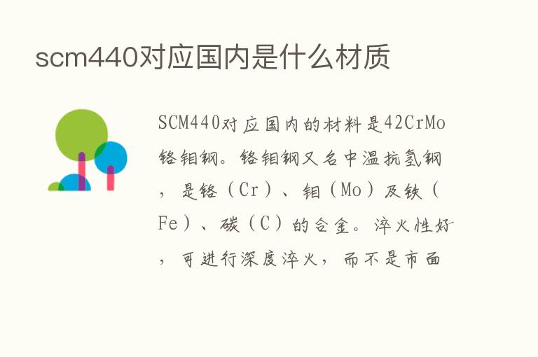 scm440对应国内是什么材质