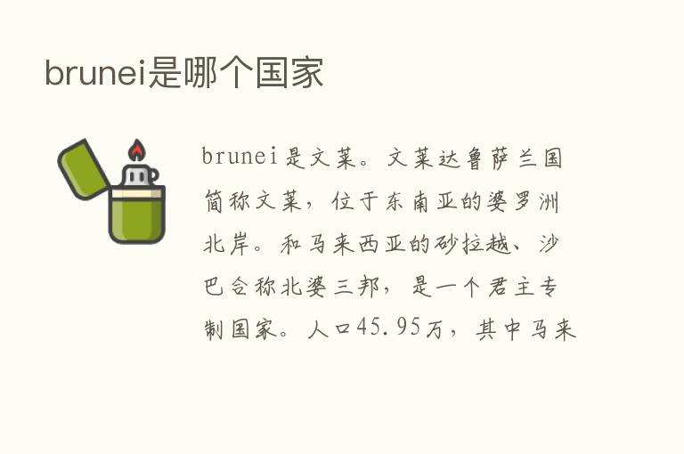 brunei是哪个国家