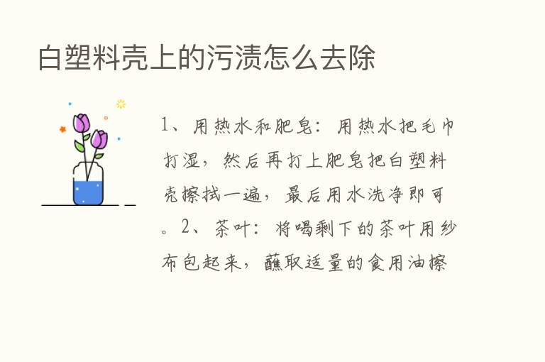 白塑料壳上的污渍怎么去除