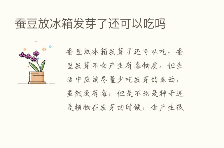 蚕豆放冰箱发芽了还可以吃吗