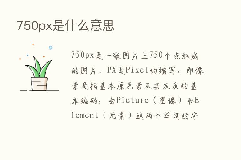 750px是什么意思