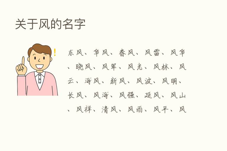 关于风的名字