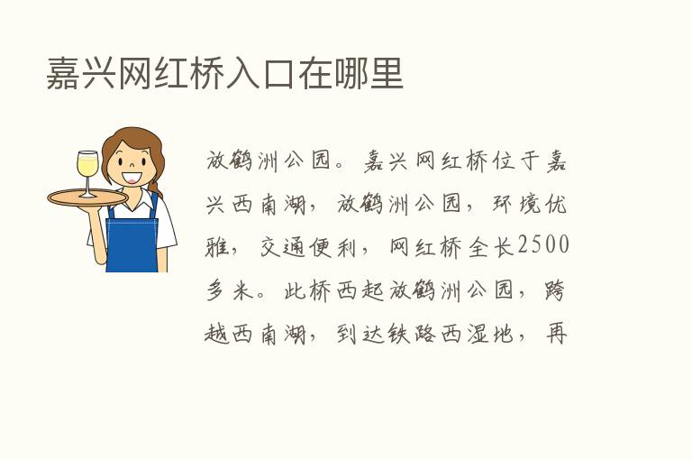 嘉兴网红桥入口在哪里