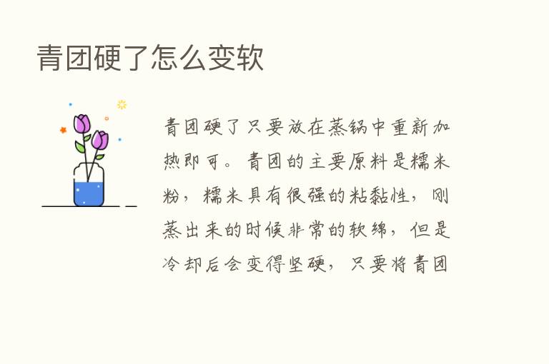 青团硬了怎么变软