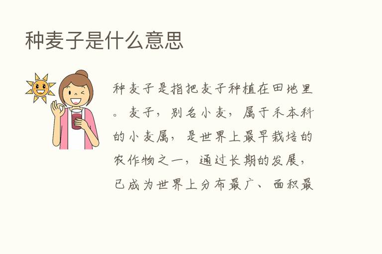 种麦子是什么意思