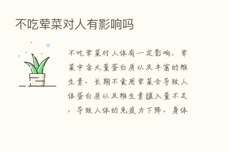 不吃荤菜对人有影响吗