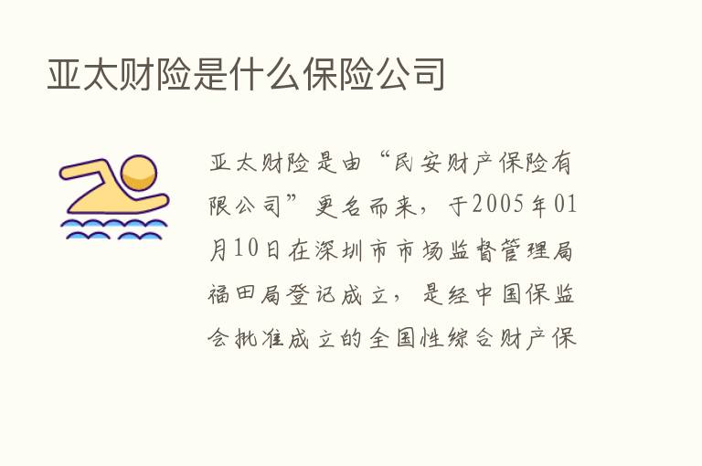 亚太财险是什么      公司