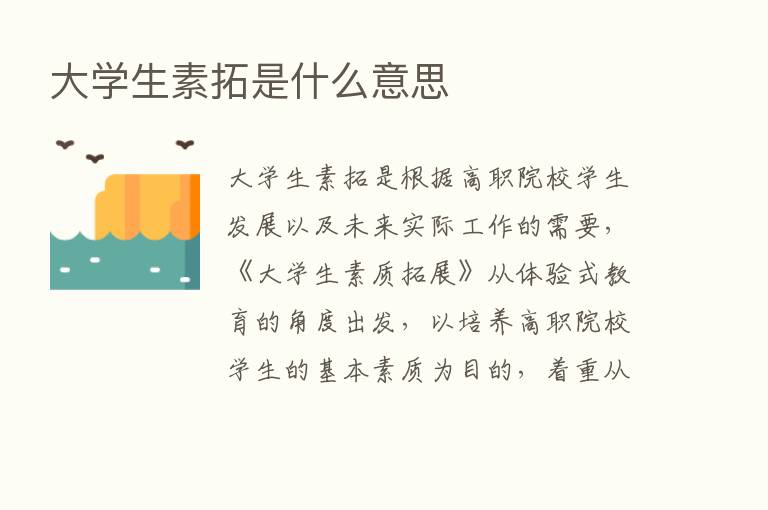 大学生素拓是什么意思