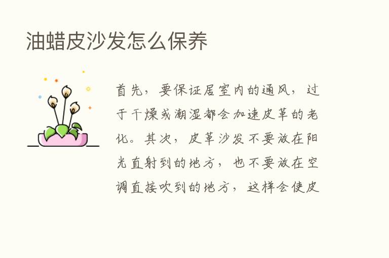 油蜡皮沙发怎么保养