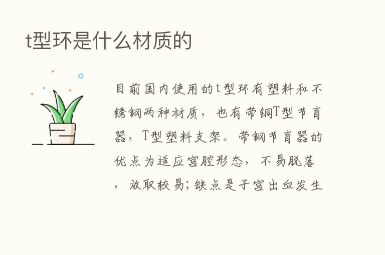 t型环是什么材质的