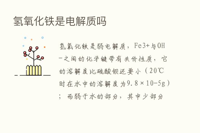 氢氧化铁是电解质吗