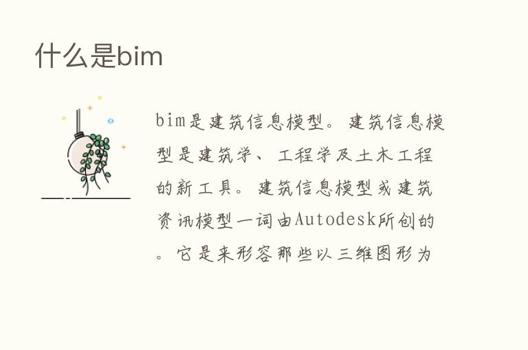 什么是bim