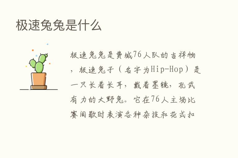 极速兔兔是什么