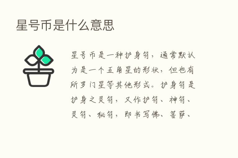 星号币是什么意思