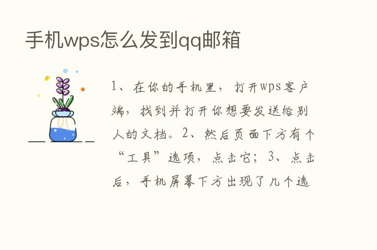 手机wps怎么发到qq邮箱