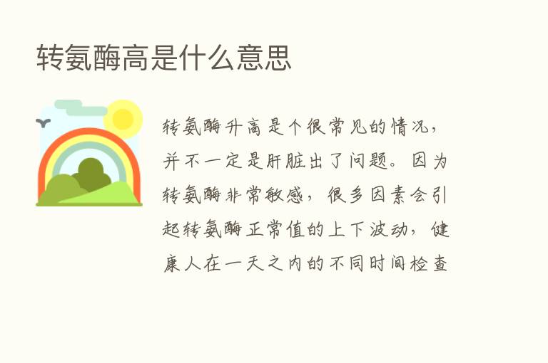 转氨酶高是什么意思