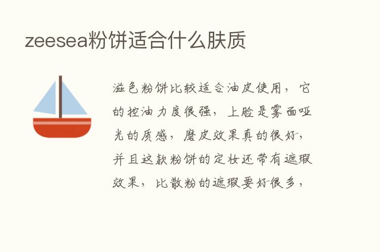 zeesea粉饼适合什么肤质