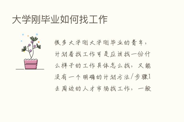 大学刚毕业如何找工作