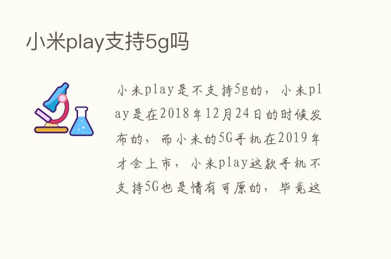 小米play支持5g吗