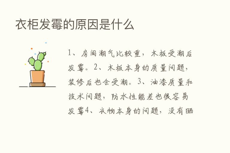 衣柜发霉的原因是什么