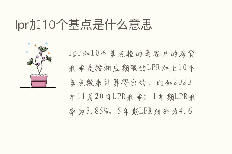 lpr加10个基点是什么意思