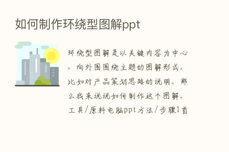 如何制作环绕型图解ppt