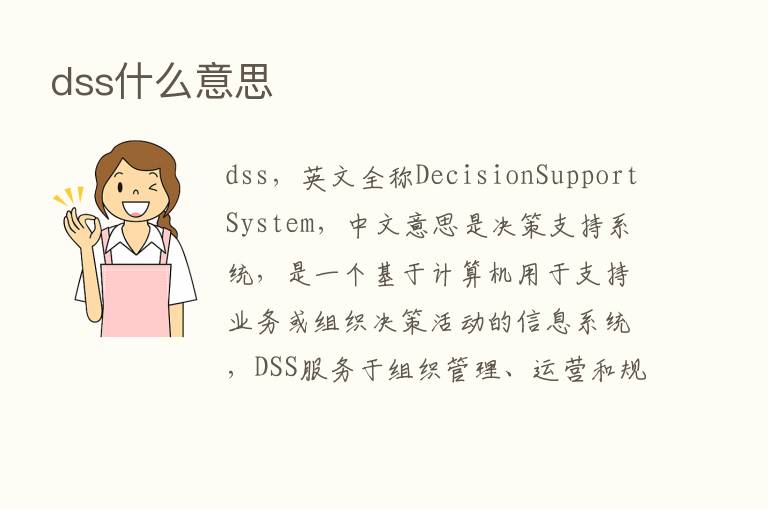 dss什么意思