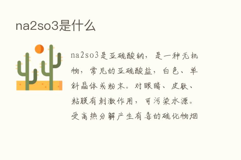 na2so3是什么