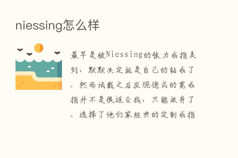 niessing怎么样