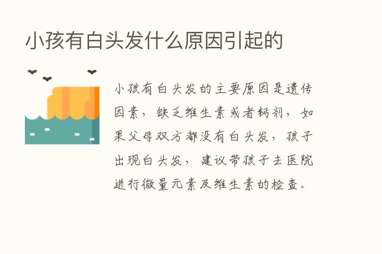 小孩有白头发什么原因引起的