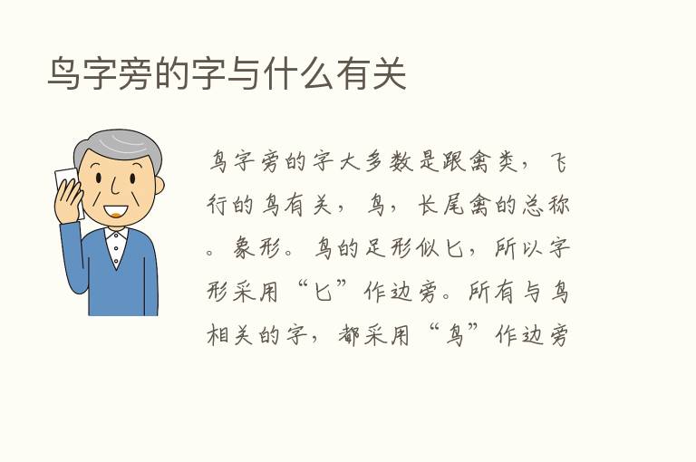 鸟字旁的字与什么有关