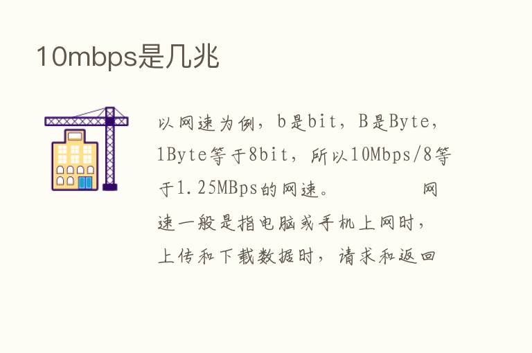 10mbps是几兆