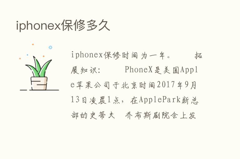 iphonex保修多久