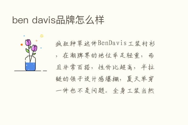 ben davis品牌怎么样