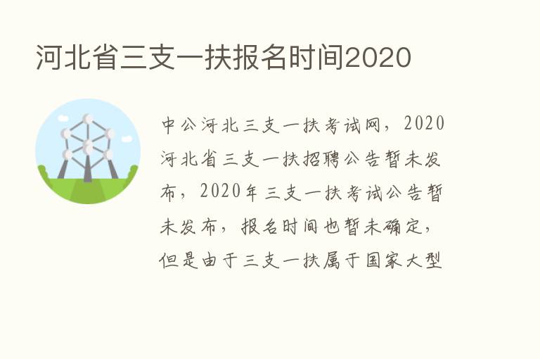 河北省三支一扶报名时间2020