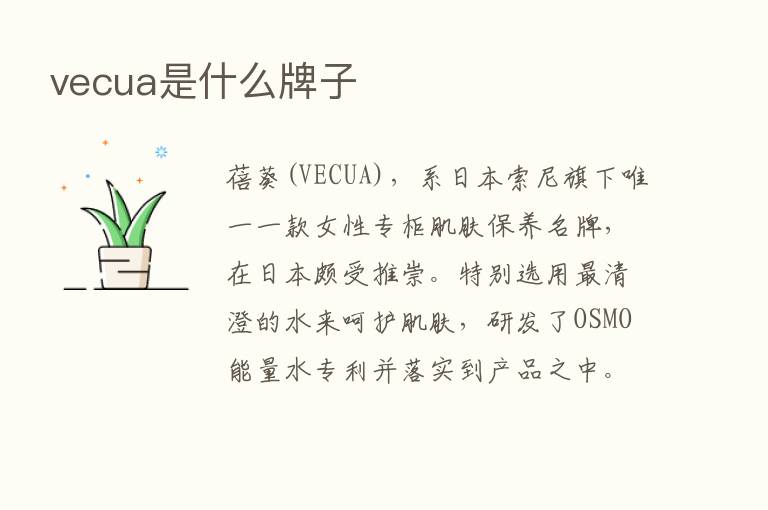 vecua是什么牌子