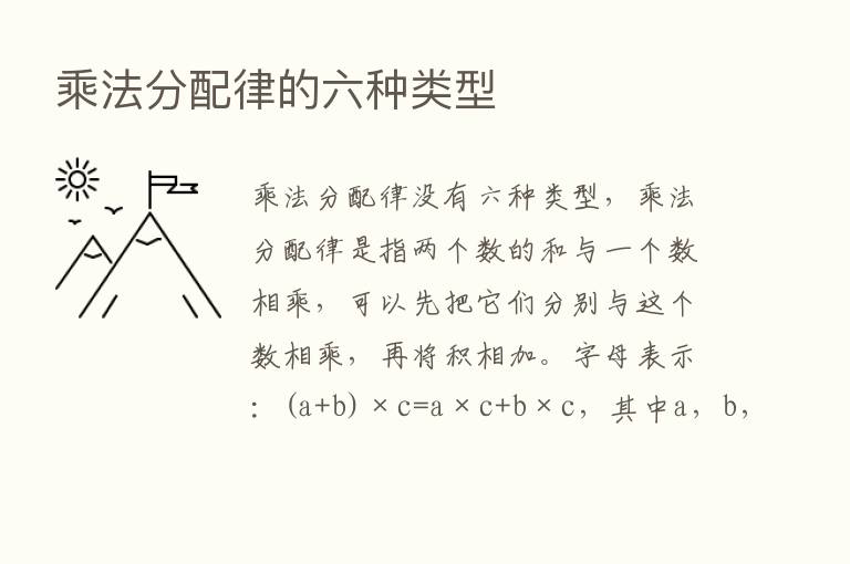 乘法分配律的六种类型