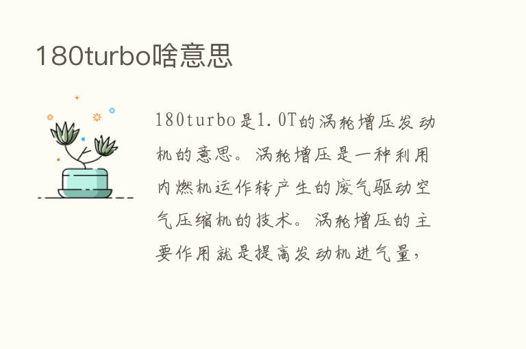 180turbo啥意思