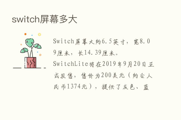 switch屏幕多大