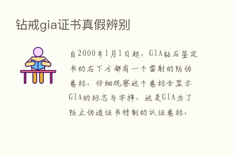 钻戒gia证书真假辨别