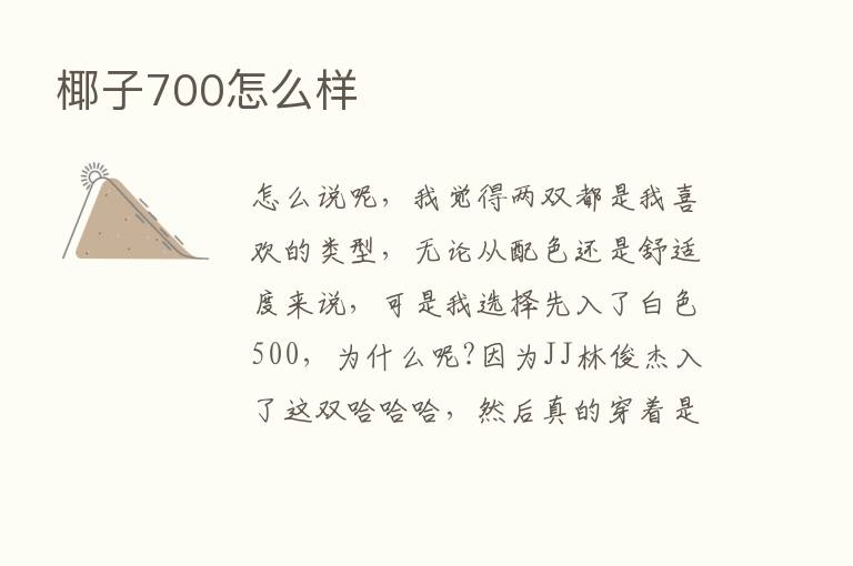 椰子700怎么样