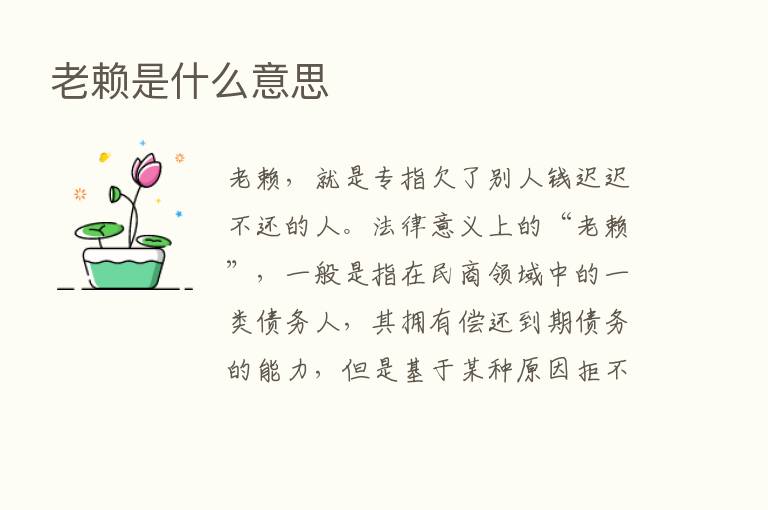 老赖是什么意思