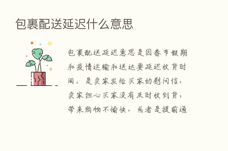 包裹配送延迟什么意思