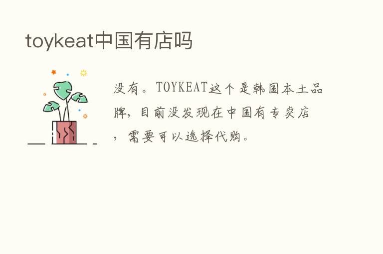 toykeat中国有店吗