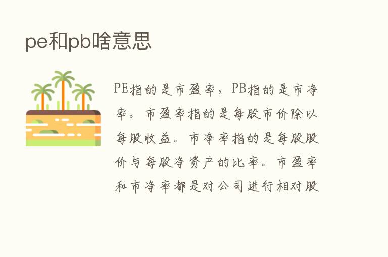 pe和pb啥意思