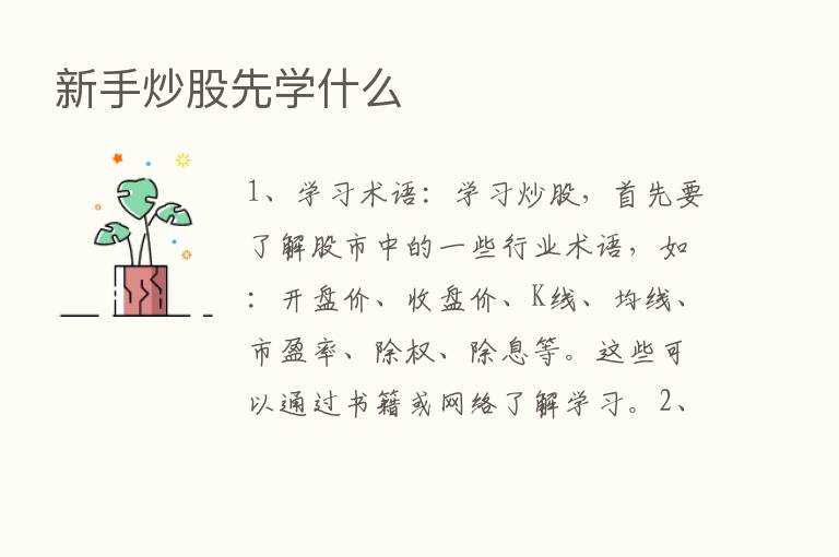 新手炒股先学什么